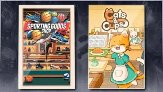 Sporting Goods Shop & Cats & Cups