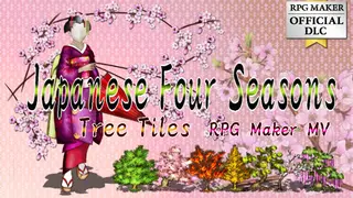 RPG Maker MV - Japanese Four Seasons Tree Tiles