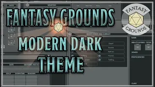 Fantasy Grounds - FG Theme - Modern Dark Theme