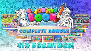 Coloring Book: Complete Bundle - 410 drawings - Switch