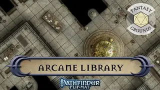 Fantasy Grounds - Pathfinder RPG - Pathfinder Flip-Mat - Arcane Library