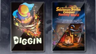 Diggin & Stickman Strikes: Conquer Fantasy World