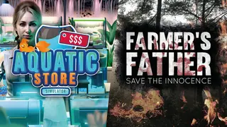 Father in Aquatic Store