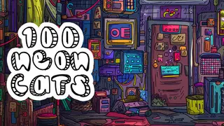 100 Neon Cats