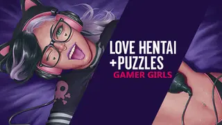 Love Hentai and Puzzles: Gamer Girls