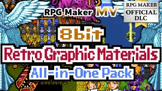 RPG Maker MV - 8bit Retro Graphic Materials All-in-One Pack