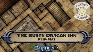 Fantasy Grounds - Pathfinder RPG - Pathfinder Flip-Mat: The Rusty Dragon Inn