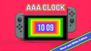 AAA Clock Black and White - Switch