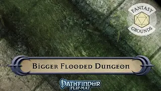 Fantasy Grounds - Pathfinder RPG - Pathfinder Flip-Mat: Bigger Flooded Dungeon