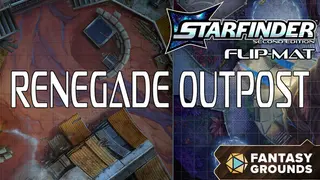 Fantasy Grounds - Starfinder 2 RPG - Flip-Mat: Renegade Outpost