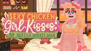 Sexy Chicken Girl Kisses Rotten Rabbit Man