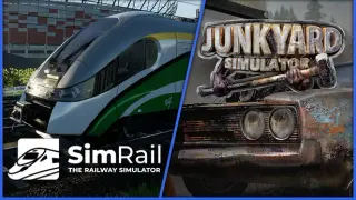 SimRail and Junkyard Simulator