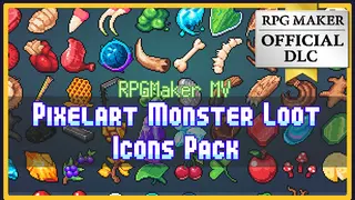 RPG Maker MV - PIXELART MONSTER LOOTS ICONS PACK