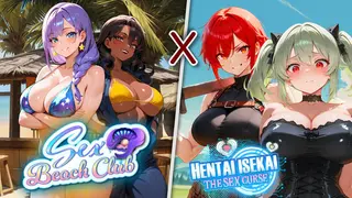Sex Beach Club x Hentai Isekai: The Sex Curse