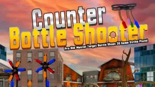 Counter Bottle Shooter-Pro Aim Master Target Bottle Shoot 3D Game Strike Pistol - Switch