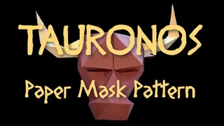 TAURONOS - Minotaur Paper Mask Pattern