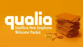 qualia - Intellica New Employee Welcome Packet