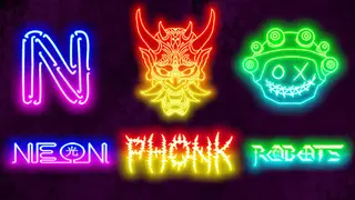 Neon Phonk Robots