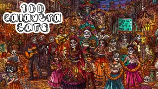 100 Calavera Cats