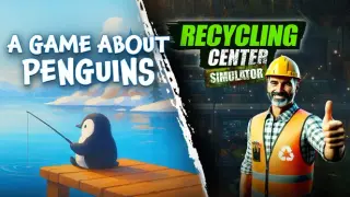 Penguins x Recycling Center Simulator