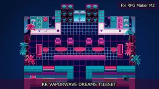 RPG Maker MZ - KR Vaporwave Dreams Tileset