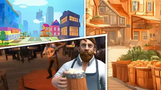 Old Market Simulator & Inn Tycoon & Cardboard Town