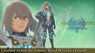 Monster Hunter Stories 3: Twisted Reflection - Layered Armor for Simon: Wind Wyvern's Friend