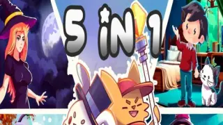 5 in 1: Scrap Bolts + Toroom + Last Mage Survivor + Home Sweet Home + Bruxa - Switch