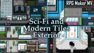 RPG Maker MV - Sci-Fi and Modern Tileset - Exterior