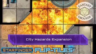 Fantasy Grounds - Starfinder Flip-Tiles - City Hazards Expansion