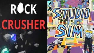 🎨 Studio Sim + Rock Crusher 🪨