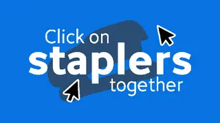 Click on staplers together