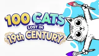 100 Cats Lost in the 19th Century Find & Color