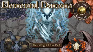 Fantasy Grounds - Devin Night Token Pack #115: Elemental Demons (Token Pack)