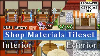 RPG Maker MV - Shop Materials Tileset - Interior / Exterior