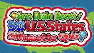 Geo Brain Boost! 50 U.S. States Silhouette Quiz - Switch
