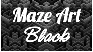 Maze Art: Black