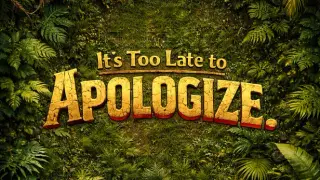 It's too late to apologize.