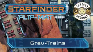 Fantasy Grounds - Starfinder RPG - Starfinder Flip-Mat - Grav Trains