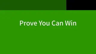 Prove You Can Win