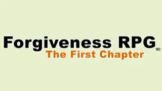 Forgiveness RPG: The First Chapter