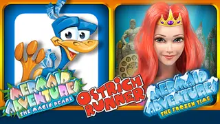 3 in 1 Ostrich Runner+Mermaid Adventures +Mermaid Adventures2