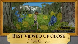 Best Viewed Up Close: Oil on Canvas