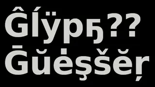 Glyph Guesser
