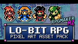RPG Maker MZ - Lo-Bit RPG Pixel Art Asset Pack