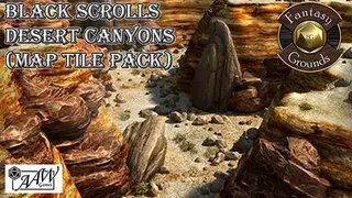 Fantasy Grounds - Black Scrolls Desert Canyons (Map Tile Pack)