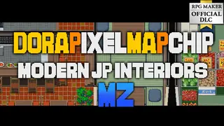 RPG Maker MZ - DorapixelMapChips - Modern JP Interiors