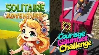 🃏Solitaire Adventure x 🏃‍➡Courage Gauntlet Challenge