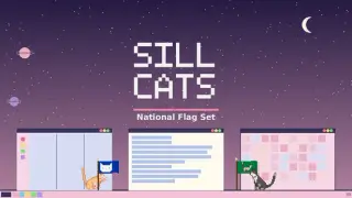 Sill Cats - National Flag Set
