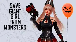 Save Giant Girl from monsters